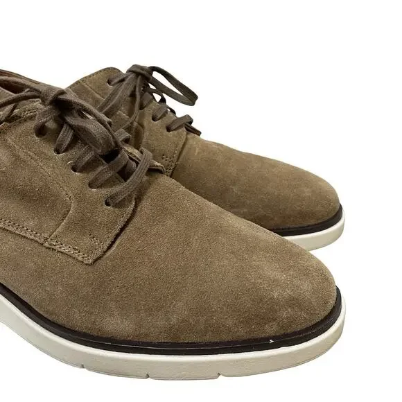 Allen Edmonds Carson Hybrid Lace‎ Up Derby Shoes US 8.5 Brown Suede Classic